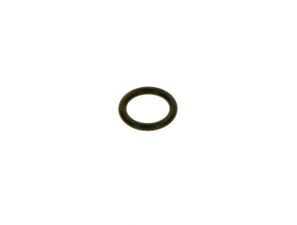 BOSCH O-Ring in Schwarz, runde Form, vor weißem Hintergrund. Einsatzmöglichkeiten in verschiedenen Anwendungen wie Dichtungen und Abdichtungen.